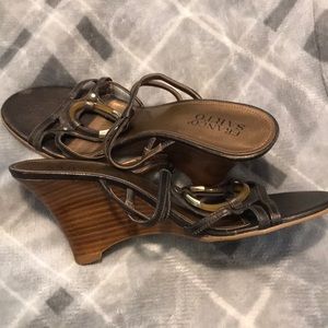franco sarto wedged sandals